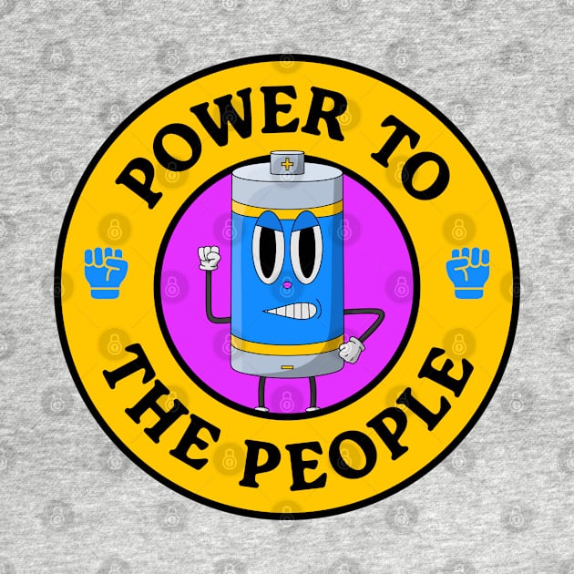 Power To the People - Battery Pun by Football from the Left